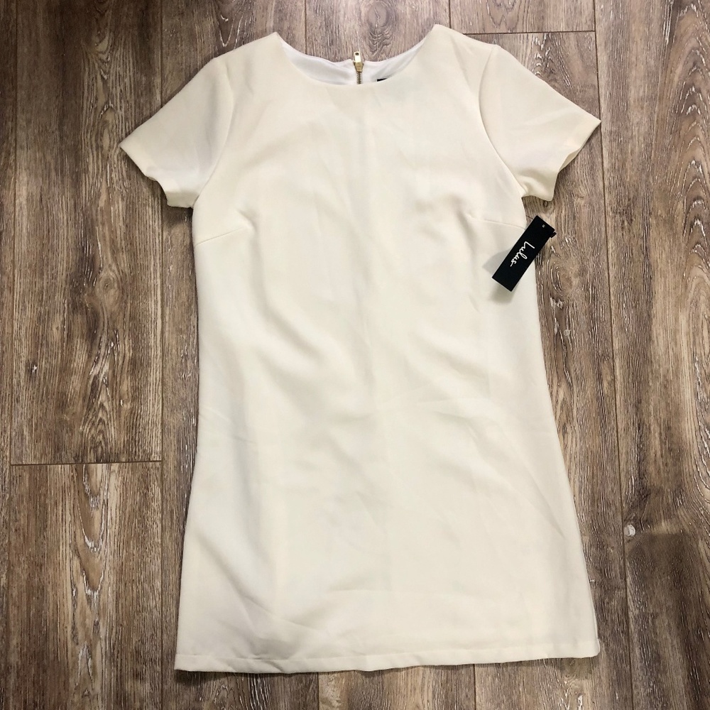 Lulu's Ivory T-Shirt Dress